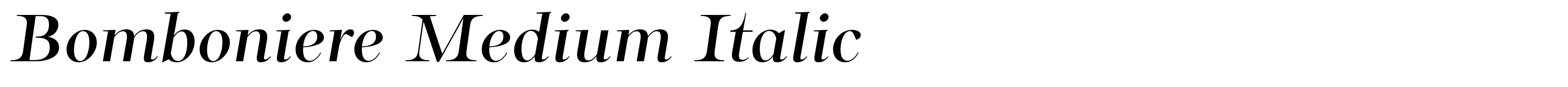 Bomboniere Medium Italic